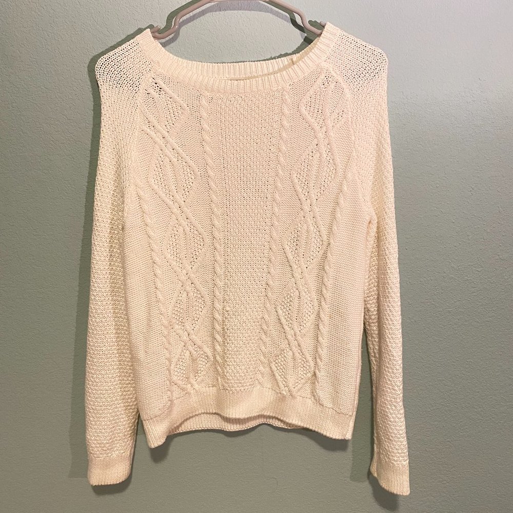 Forever 21 White Knit Sweater